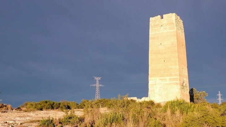 La torre islámica de la alqueria de Bufilla. 